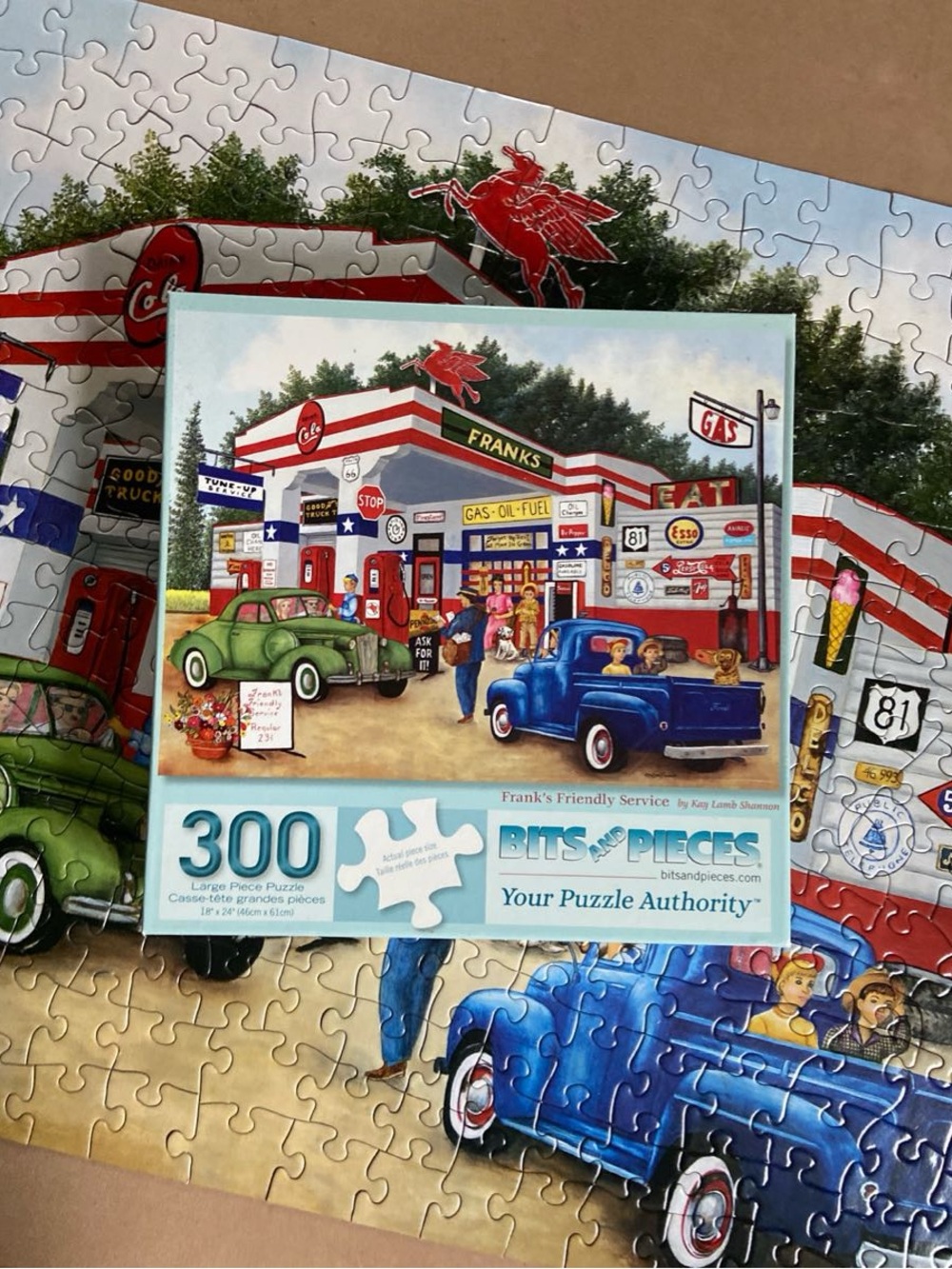 Bits and Pieces 300-Piece 'Frank's Friendly Service'  🎨 Kay Lamb Shannon